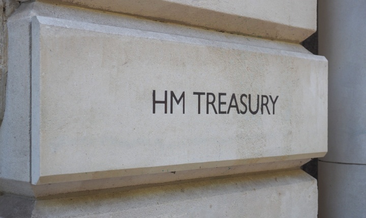 exterior of HM Treasury, London