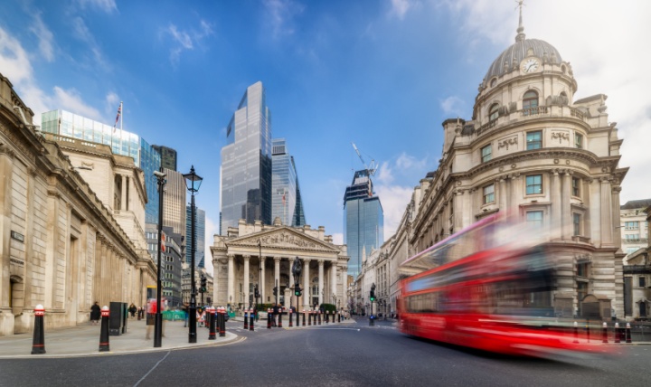The Bank of England in London.