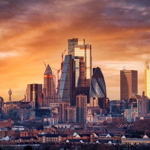 City of London skyline.