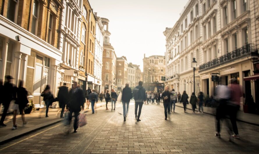 A busy high street